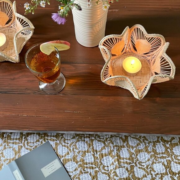 Flora Woven Basket - Picture 1 of 3